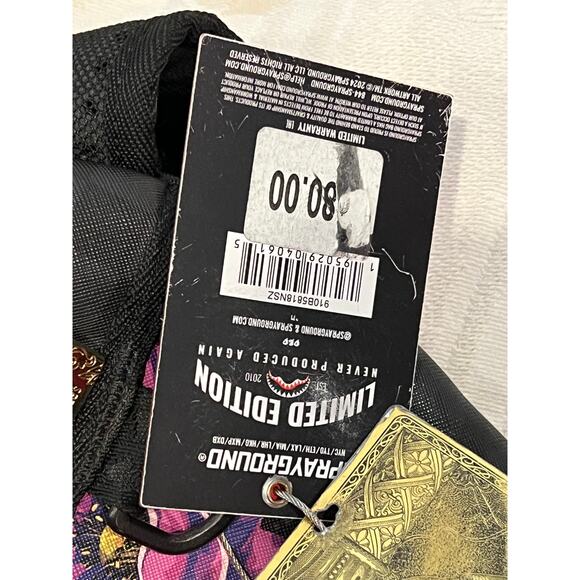 Sprayground Snake On A Bag Jardin D'Eden Backpack Black/Red - Picture 5 of 5